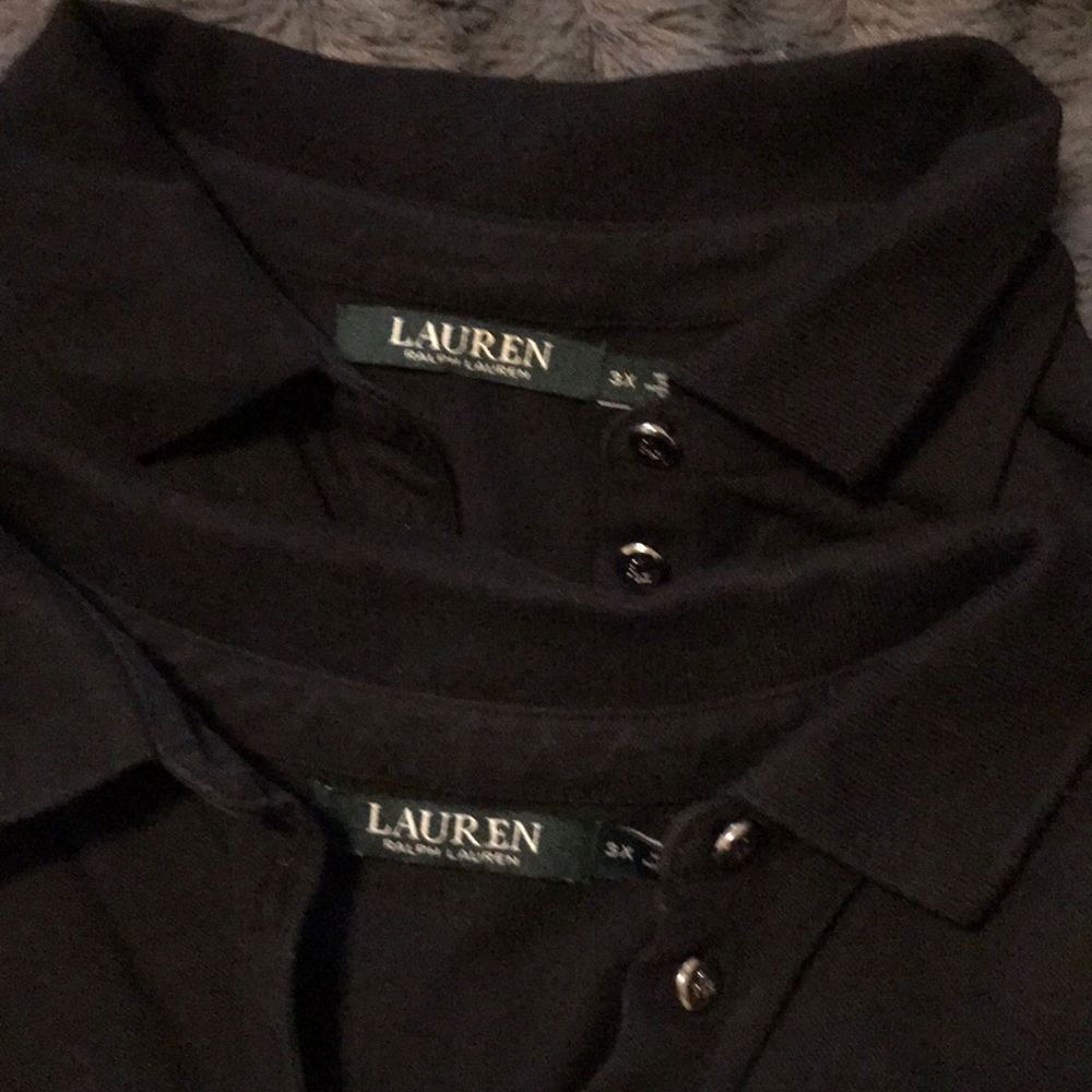 Lauren golf shirt black 3x- worn once